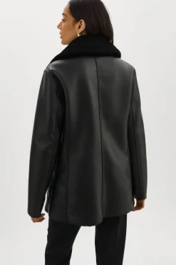 Femme LAMARQUE CAMILLE | Manteau Réversible En Fausse Peau De Mouton