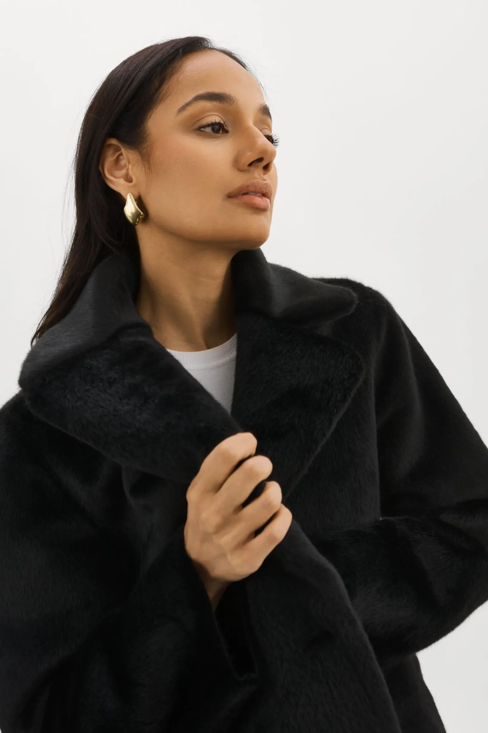 Femme LAMARQUE CAMILLE | Manteau Réversible En Fausse Peau De Mouton