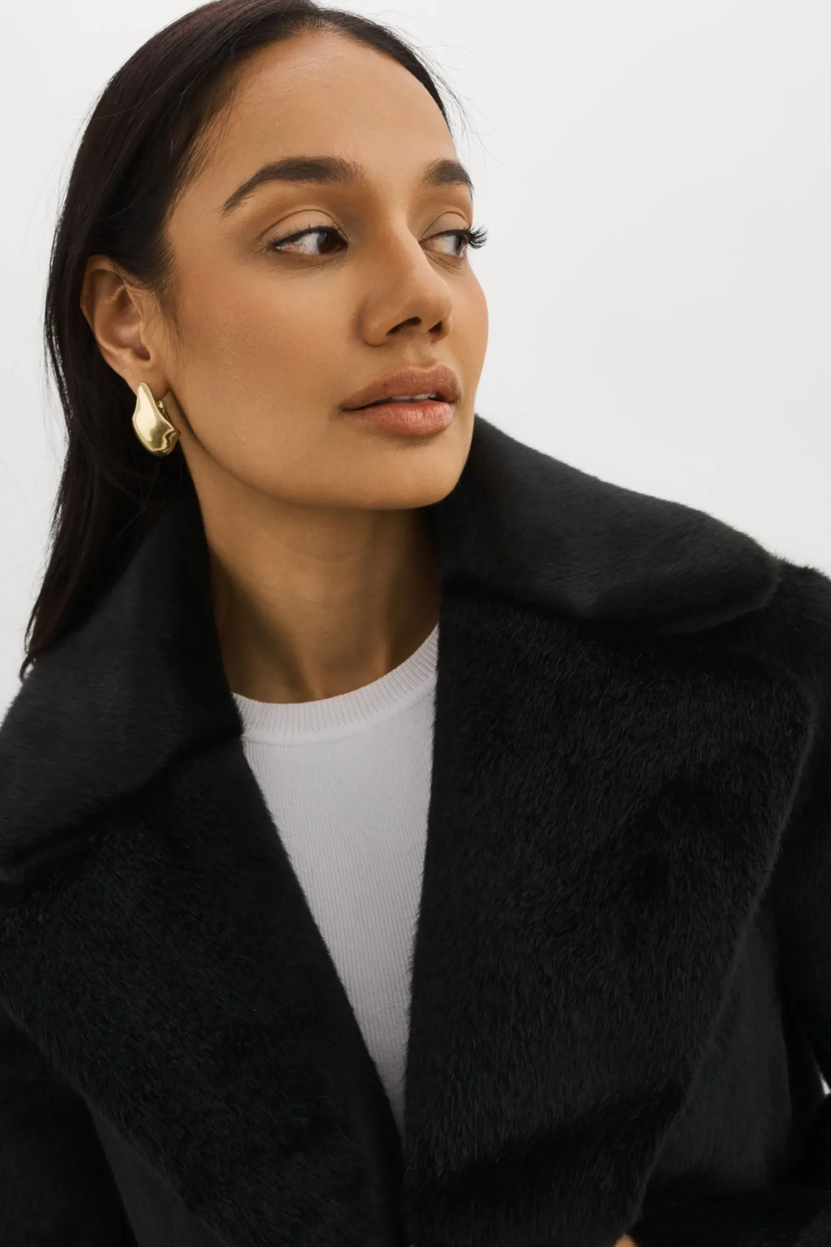 Femme LAMARQUE CAMILLE | Manteau Réversible En Fausse Peau De Mouton