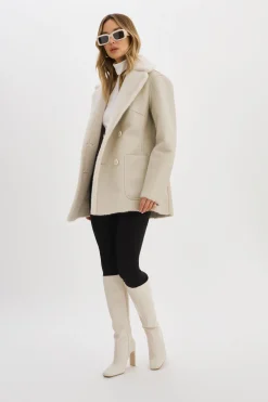 Femme LAMARQUE CAMILLE | Manteau Réversible En Fausse Peau De Mouton
