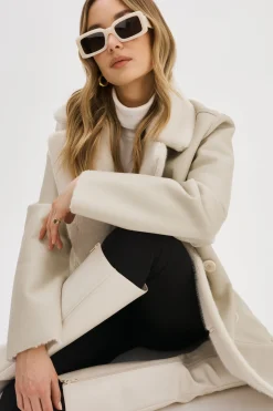 Femme LAMARQUE CAMILLE | Manteau Réversible En Fausse Peau De Mouton