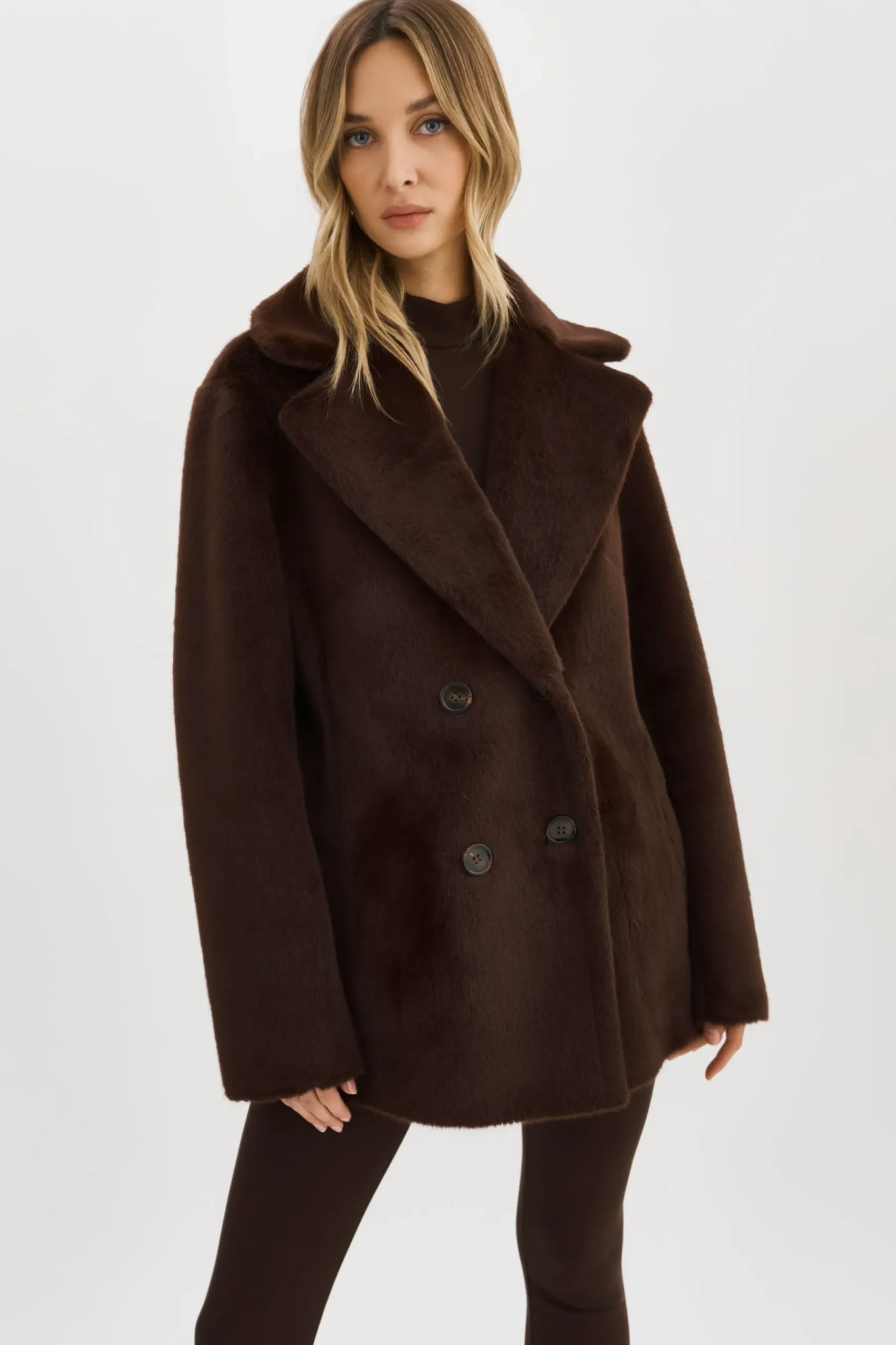 Femme LAMARQUE CAMILLE | Manteau Réversible En Fausse Peau De Mouton