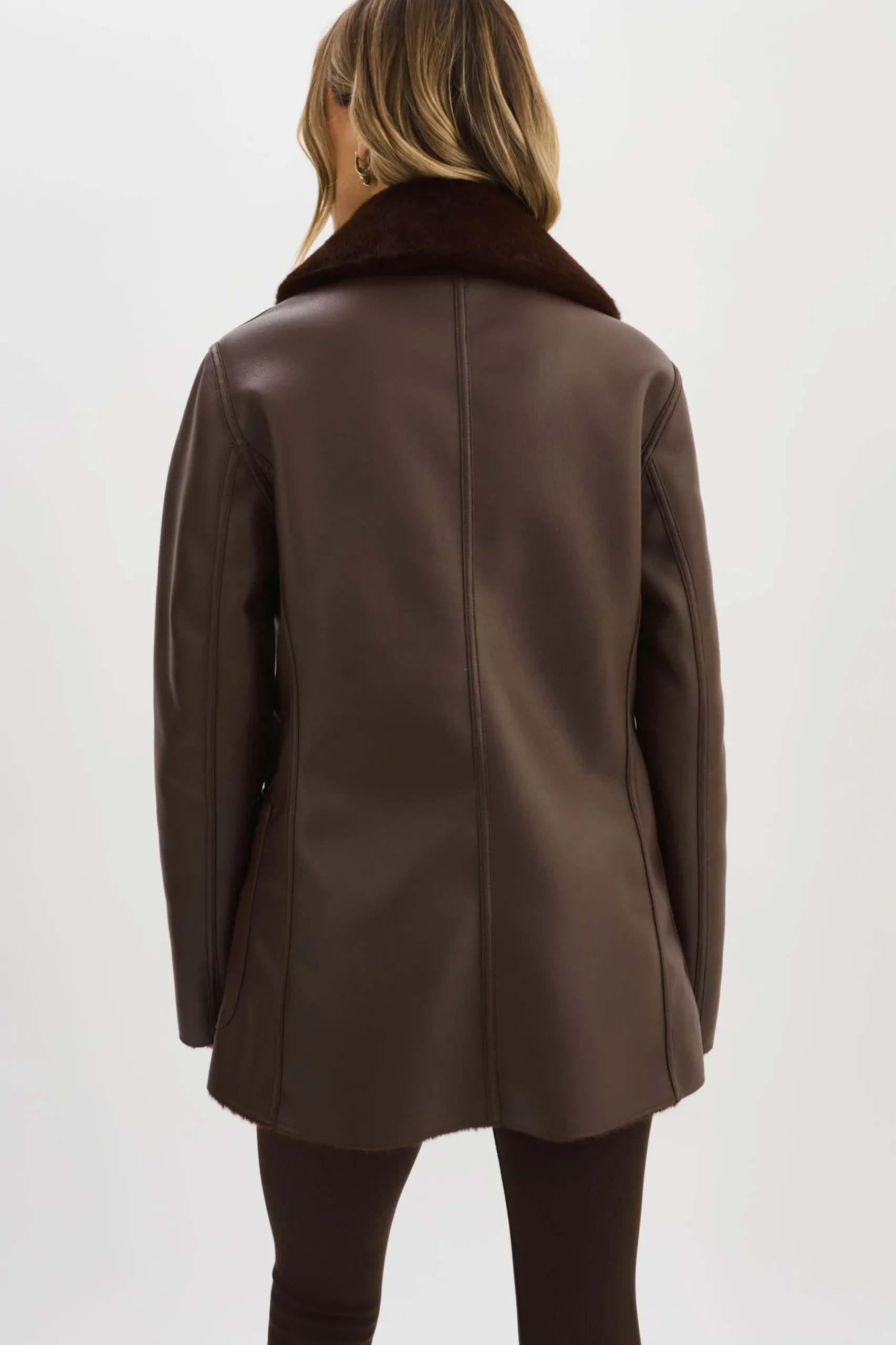 Femme LAMARQUE CAMILLE | Manteau Réversible En Fausse Peau De Mouton