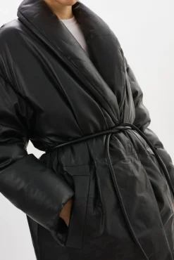 Femme LAMARQUE CATALINA Manteau-couverture Surdimensionné En Cuir