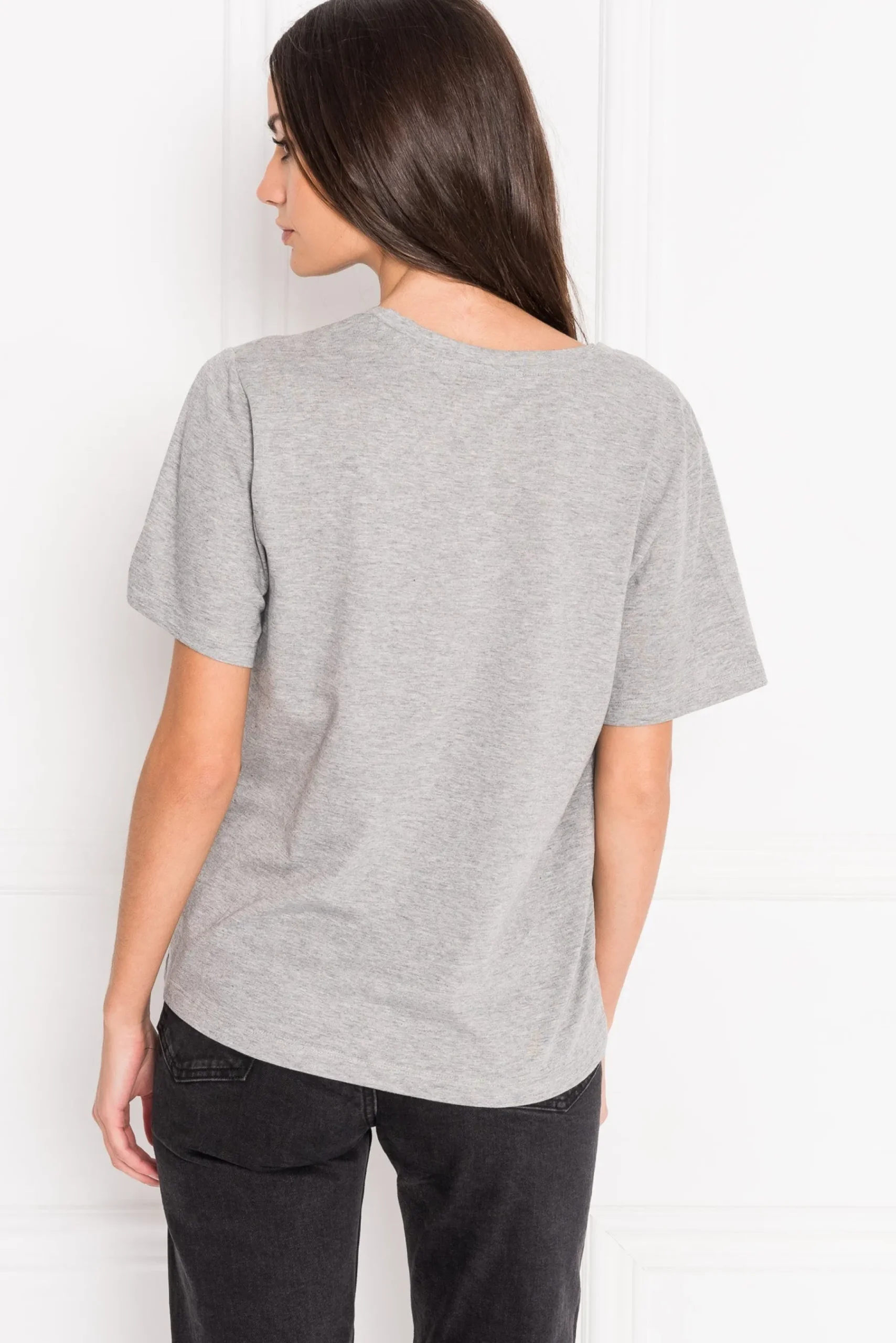 Femme LAMARQUE CECILIA T-shirt Décolleté Plongeant Gris