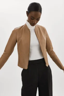 Femme LAMARQUE CHAPIN | Bomber Réversible En Cuir