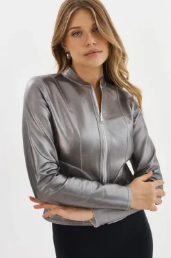 Femme LAMARQUE CHAPIN | Bomber Réversible En Cuir