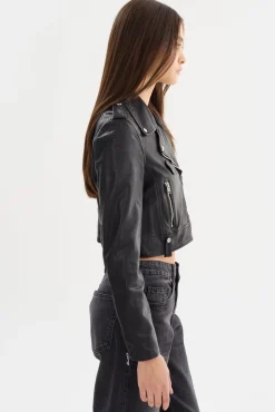 Femme LAMARQUE CIARA | Veste Motard Courte En Cuir