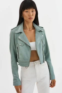 Femme LAMARQUE CIARA | Veste Motard Courte En Cuir