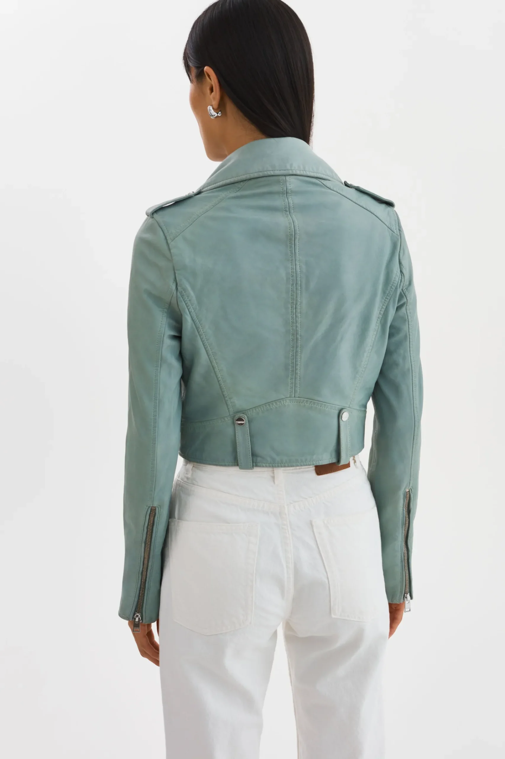 Femme LAMARQUE CIARA | Veste Motard Courte En Cuir