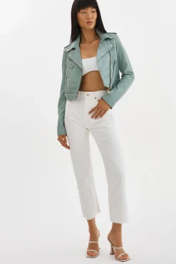 Femme LAMARQUE CIARA | Veste Motard Courte En Cuir