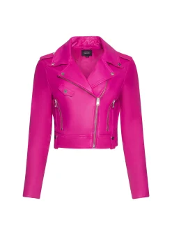 Femme LAMARQUE CIARA | Veste Motard Courte En Cuir
