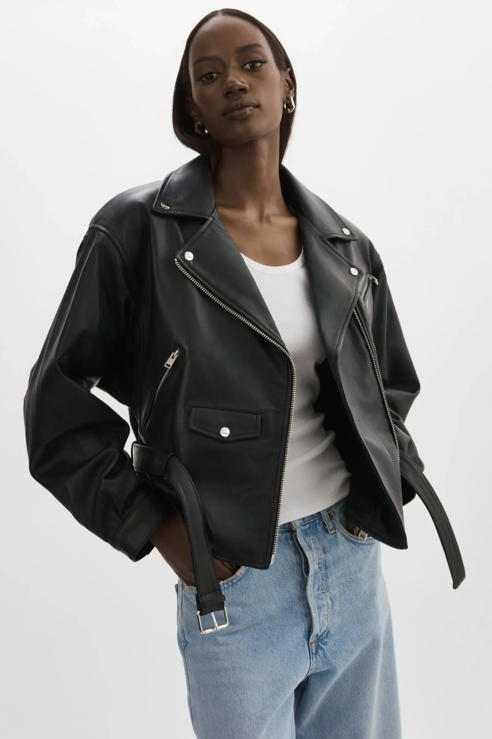Femme LAMARQUE DANIELA | Veste Moto En Cuir