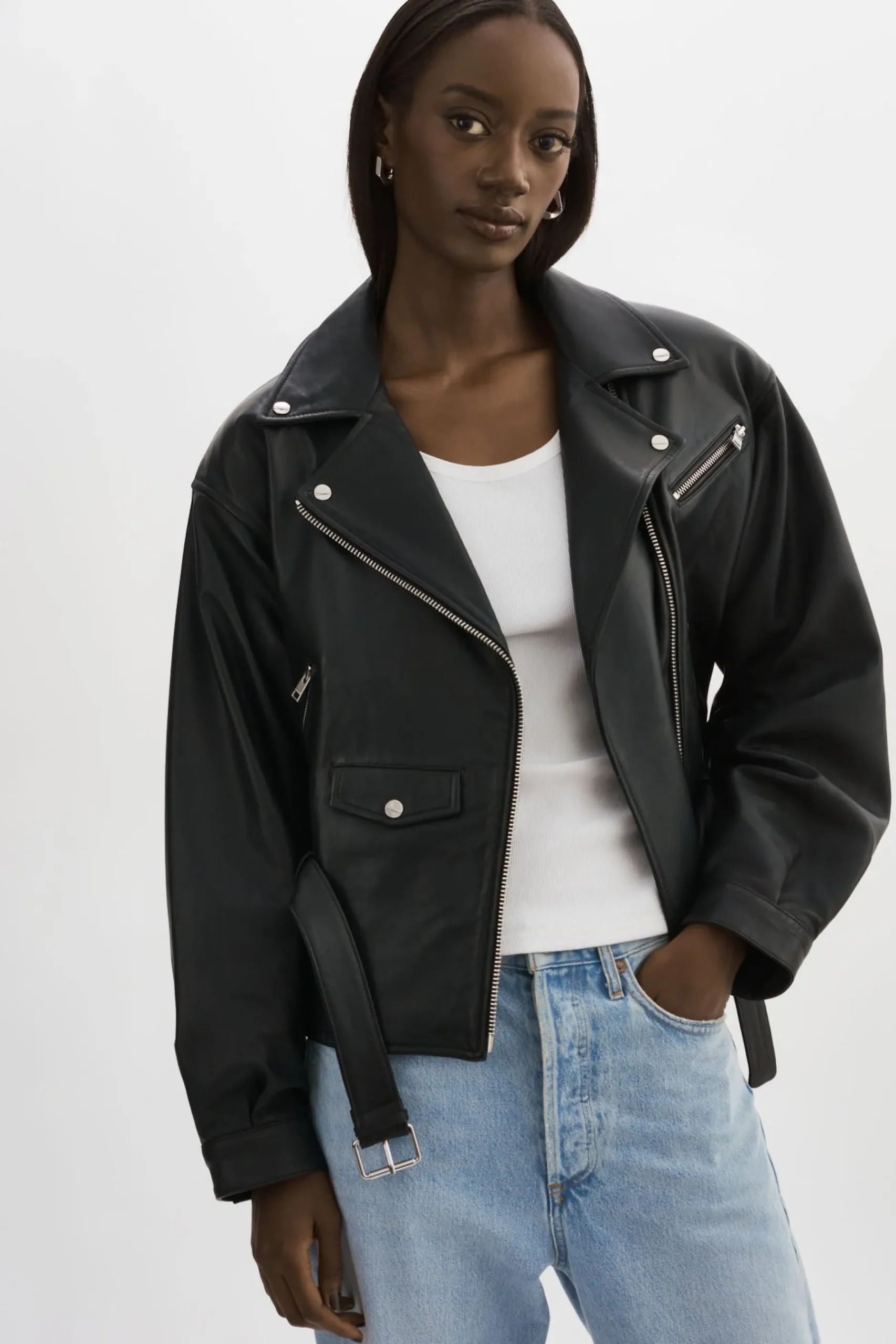 Femme LAMARQUE DANIELA | Veste Moto En Cuir