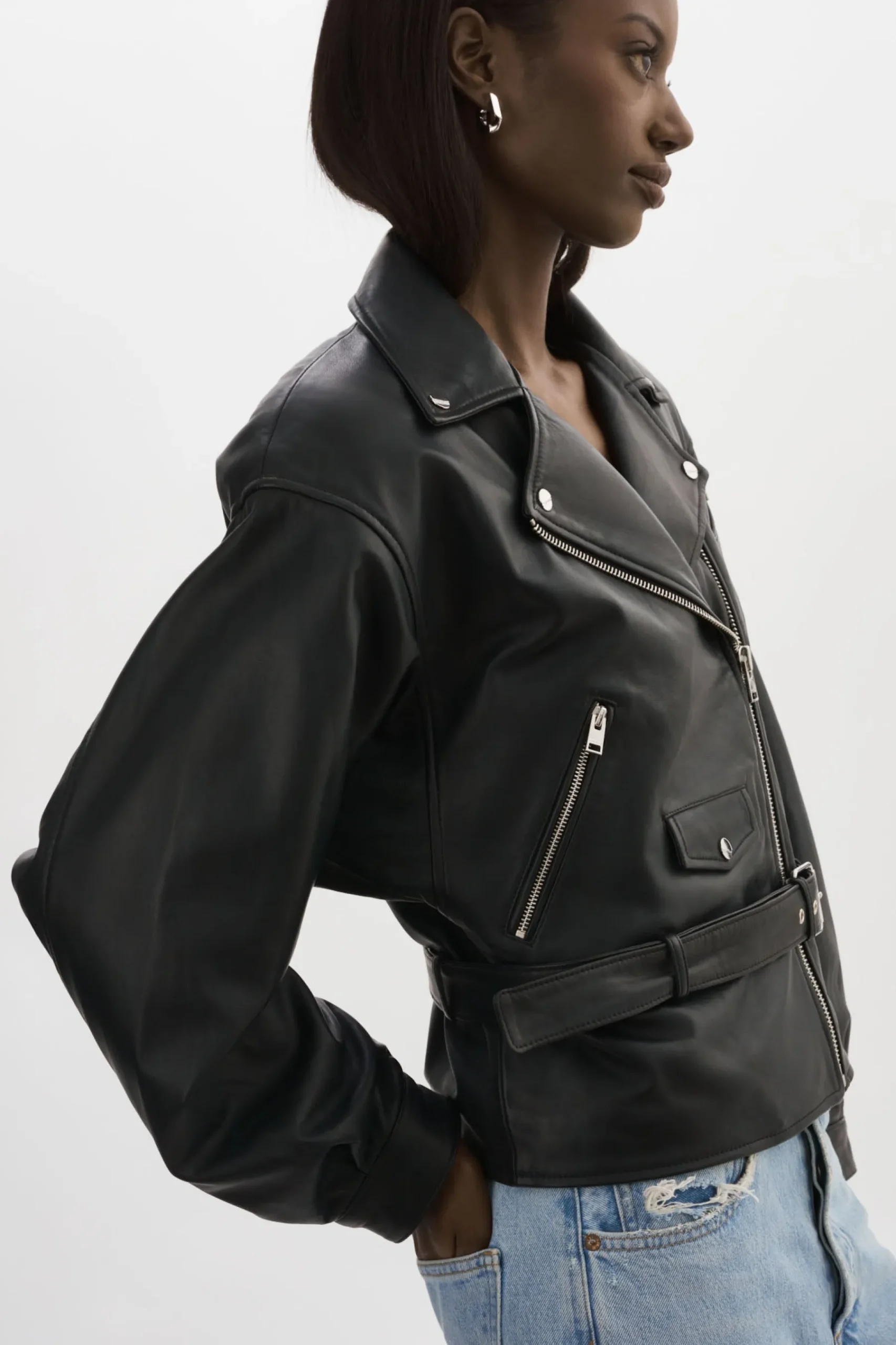 Femme LAMARQUE DANIELA | Veste Moto En Cuir