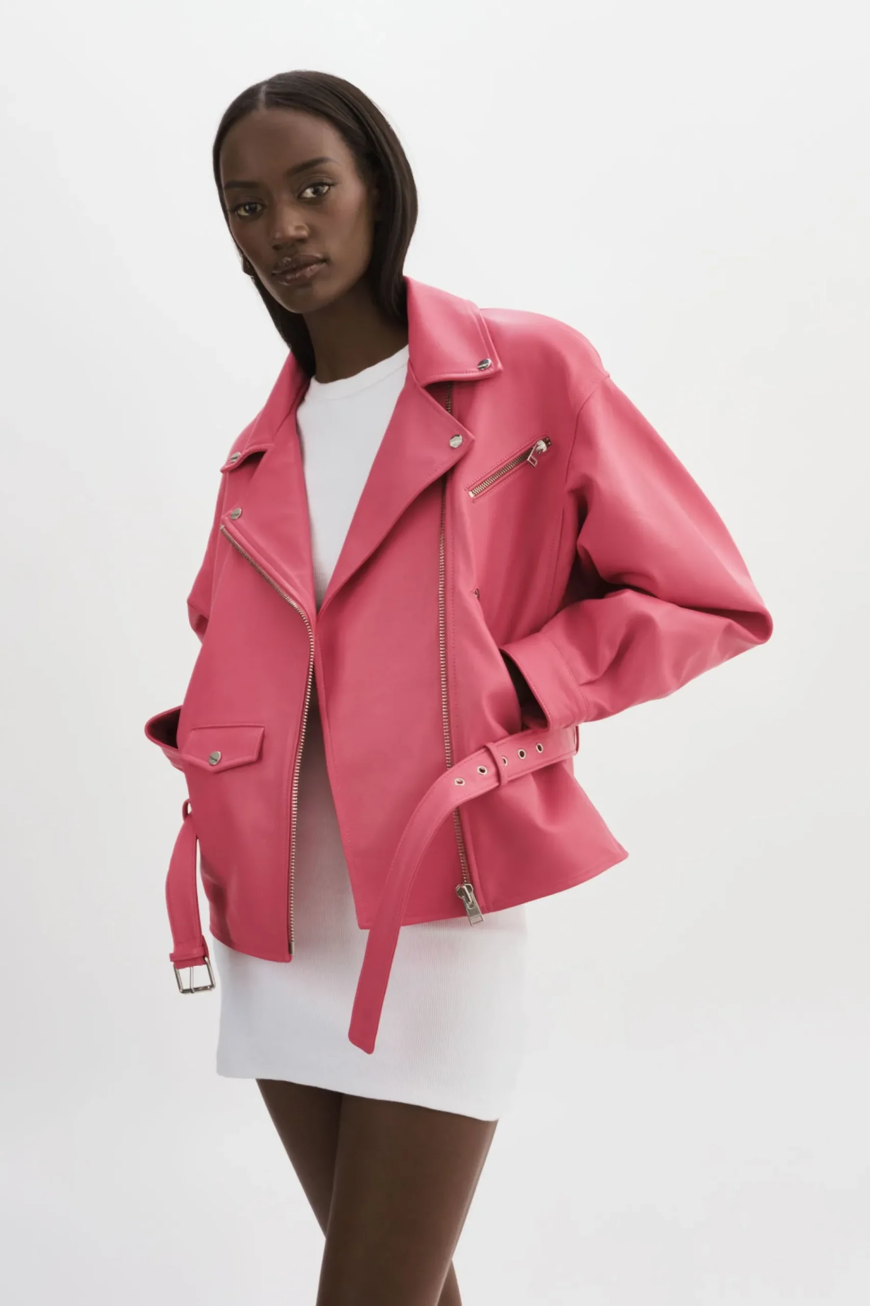 Femme LAMARQUE DANIELA | Veste Moto En Cuir