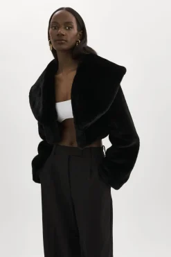 Femme LAMARQUE DANIKA | Veste Courte En Fausse Fourrure