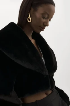 Femme LAMARQUE DANIKA | Veste Courte En Fausse Fourrure