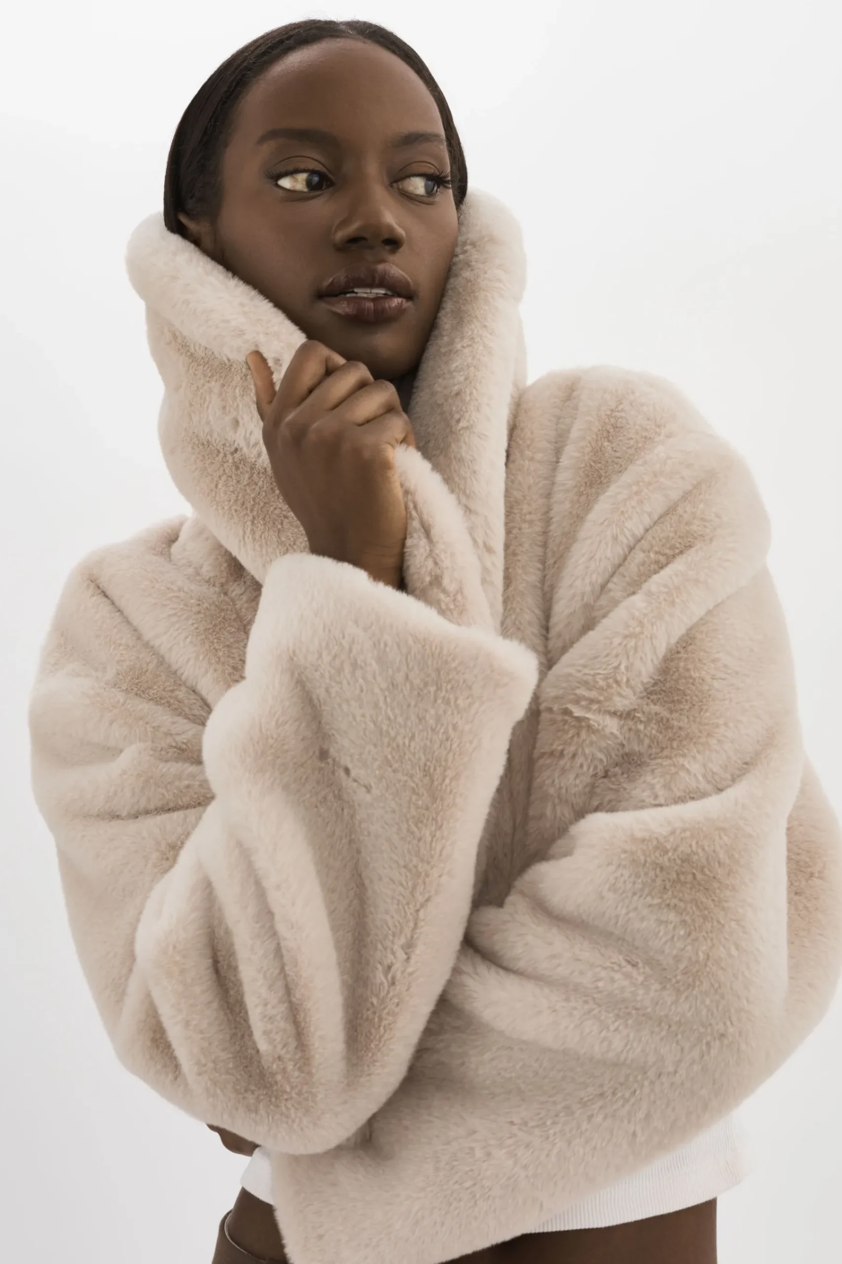Femme LAMARQUE DANIKA | Veste Courte En Fausse Fourrure