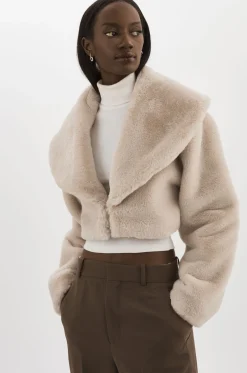 Femme LAMARQUE DANIKA | Veste Courte En Fausse Fourrure