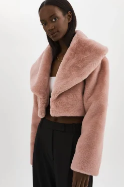 Femme LAMARQUE DANIKA | Veste Courte En Fausse Fourrure