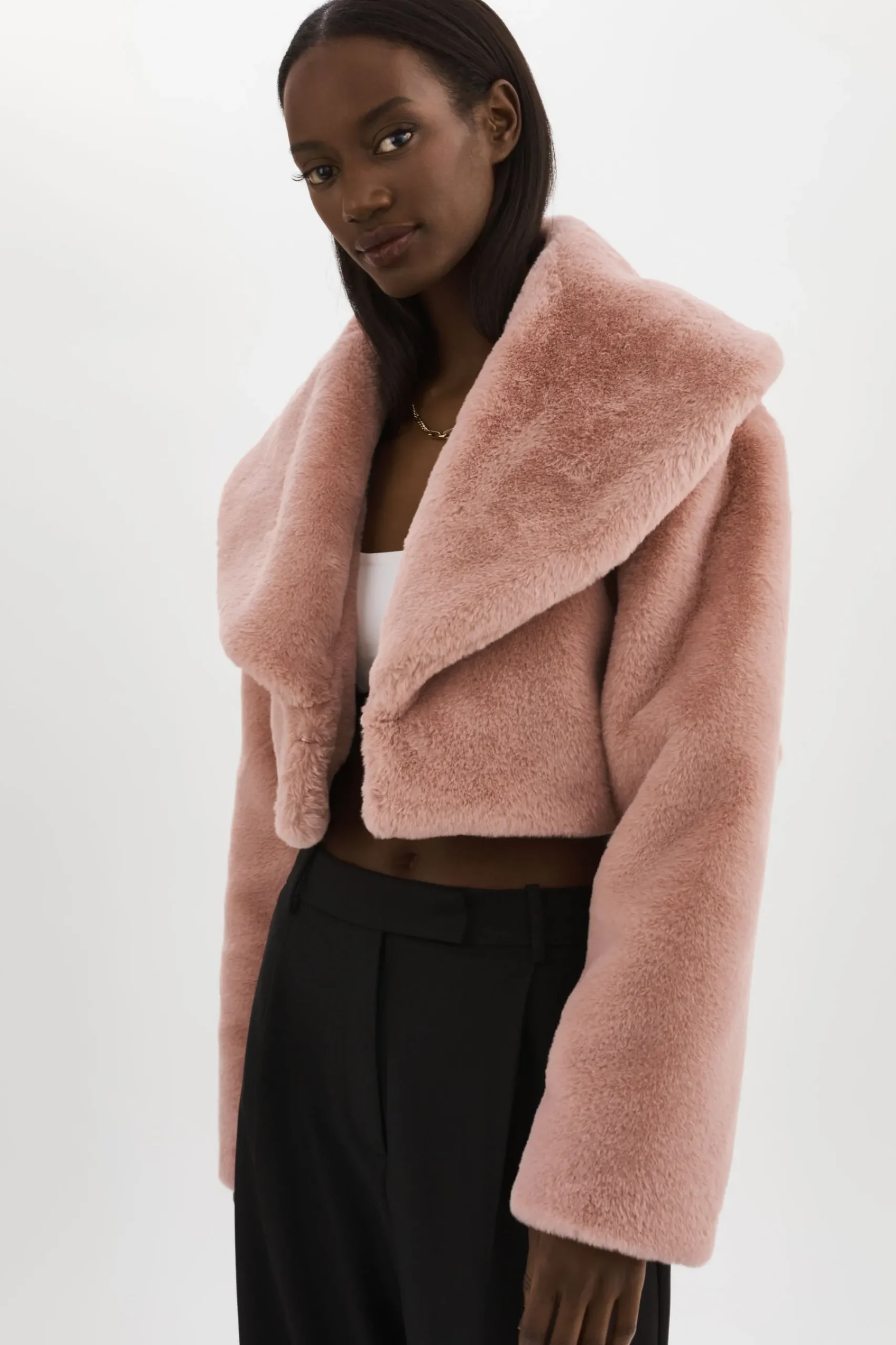 Femme LAMARQUE DANIKA | Veste Courte En Fausse Fourrure
