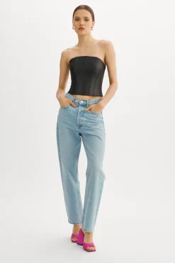 Femme LAMARQUE DAVINA Bustier En Cuir