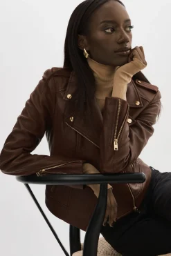 Femme LAMARQUE DONNA | Veste Moto Signature En Cuir