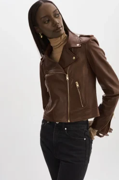 Femme LAMARQUE DONNA | Veste Moto Signature En Cuir