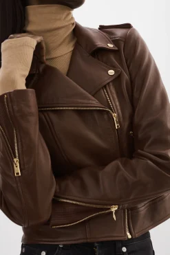 Femme LAMARQUE DONNA | Veste Moto Signature En Cuir