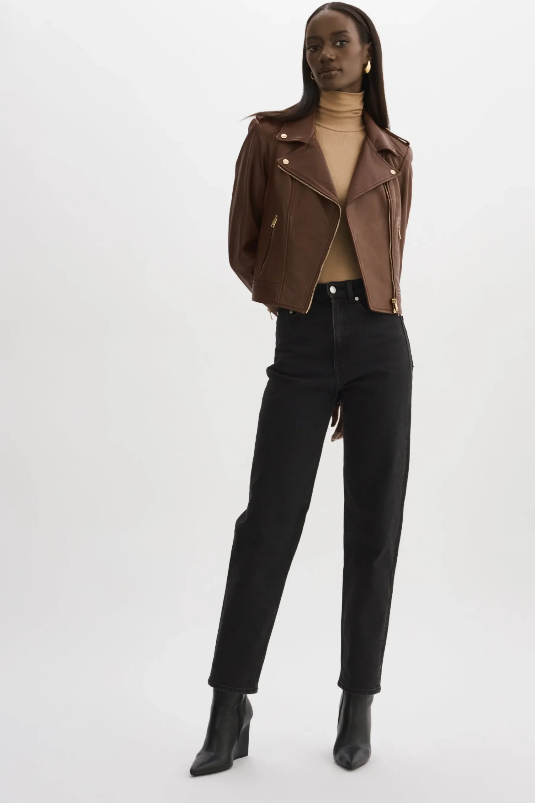 Femme LAMARQUE DONNA | Veste Moto Signature En Cuir