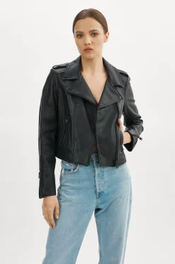 Femme LAMARQUE DONNA | Veste Moto Signature En Cuir