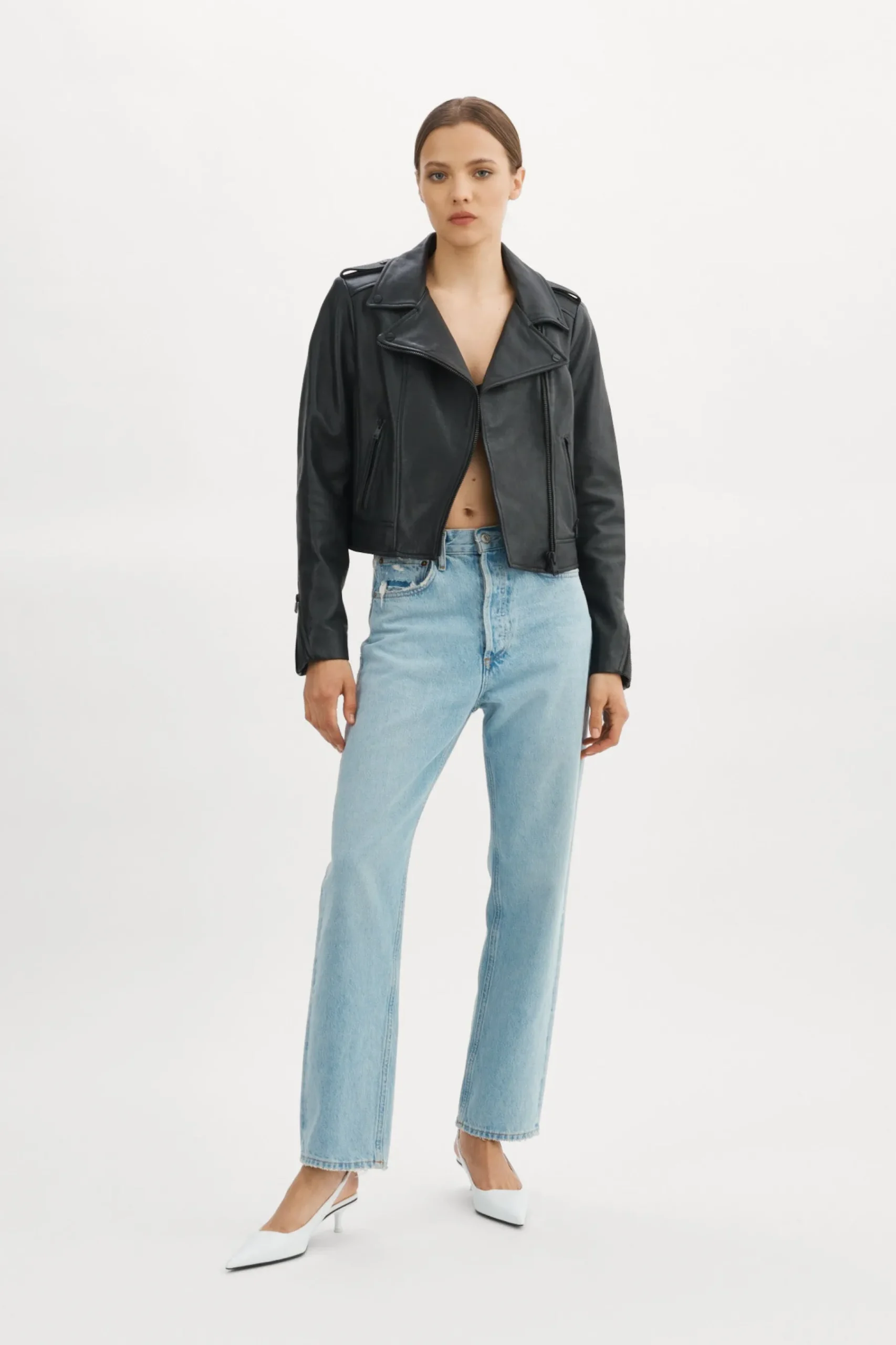 Femme LAMARQUE DONNA | Veste Moto Signature En Cuir