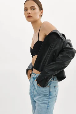 Femme LAMARQUE DONNA | Veste Moto Signature En Cuir