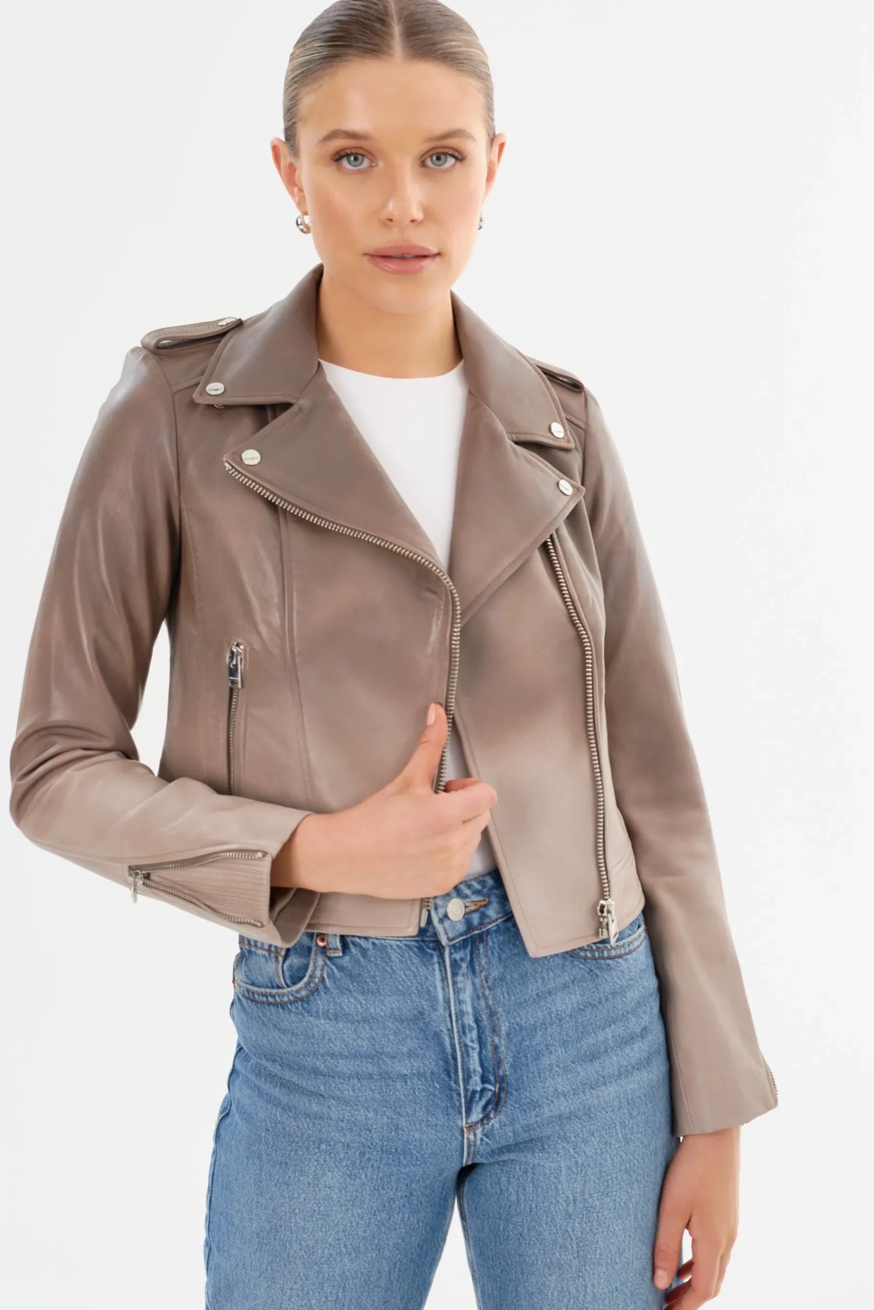 Femme LAMARQUE DONNA | Veste Moto Signature En Cuir