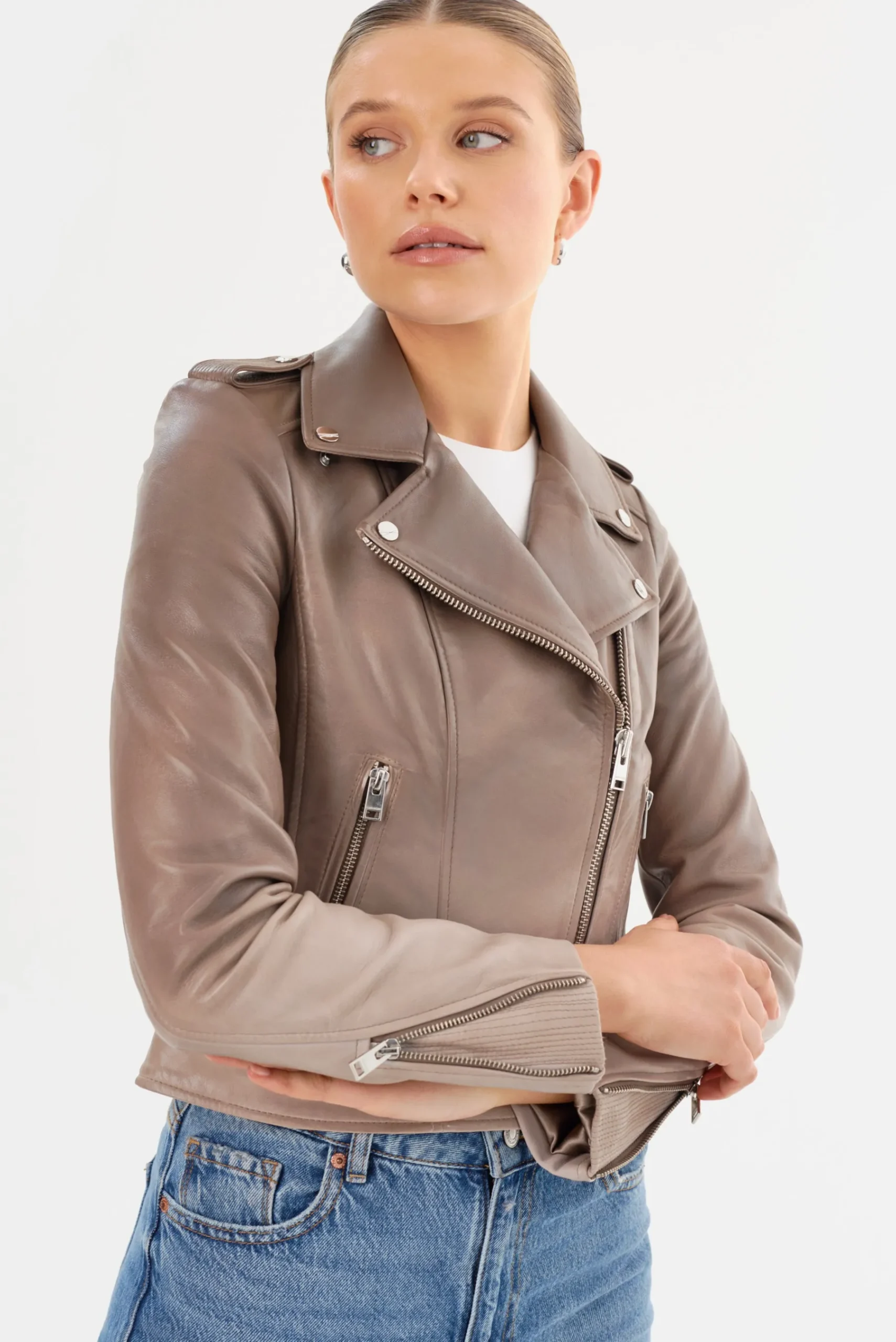 Femme LAMARQUE DONNA | Veste Moto Signature En Cuir
