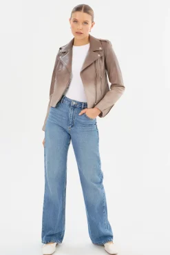 Femme LAMARQUE DONNA | Veste Moto Signature En Cuir