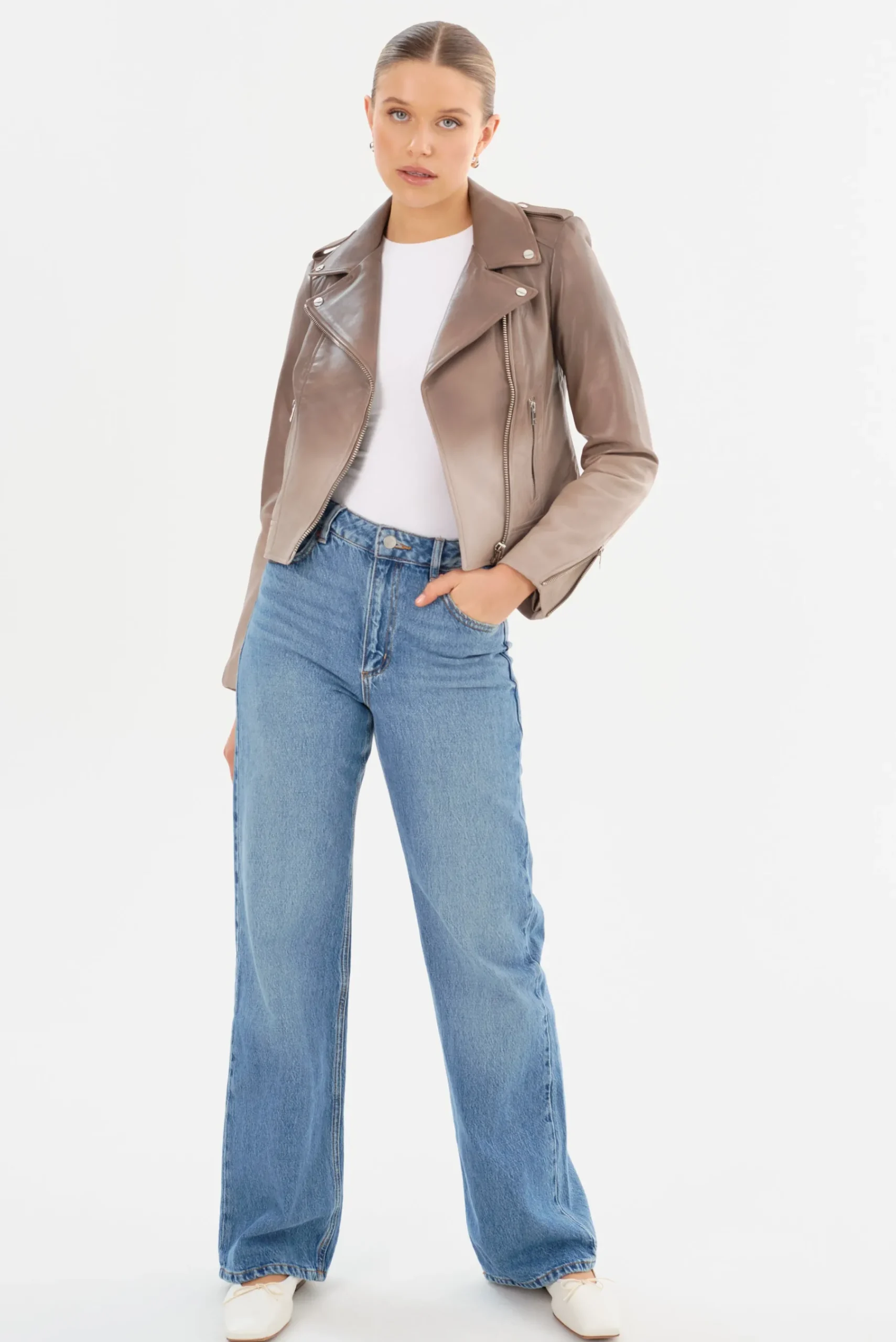 Femme LAMARQUE DONNA | Veste Moto Signature En Cuir