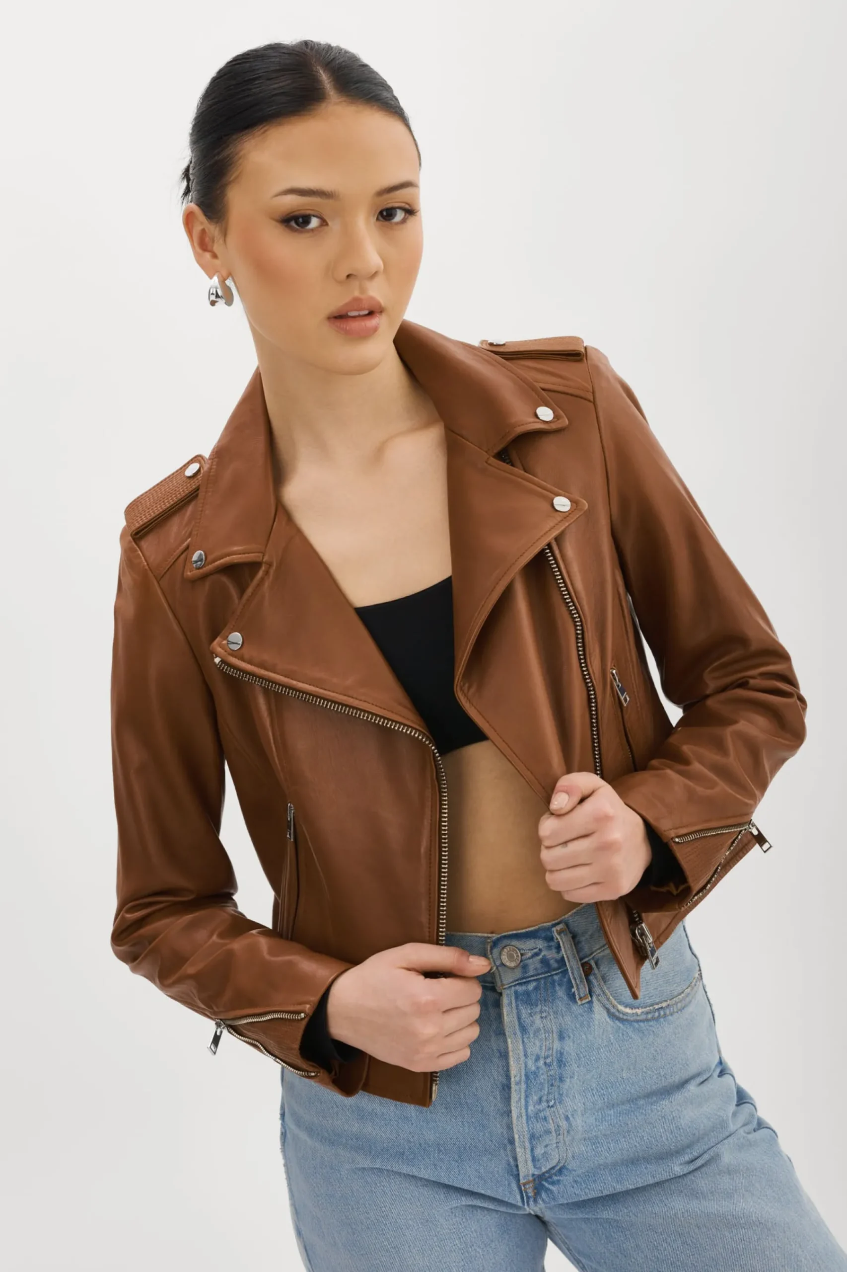Femme LAMARQUE DONNA | Veste Moto Signature En Cuir