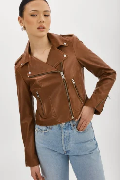 Femme LAMARQUE DONNA | Veste Moto Signature En Cuir