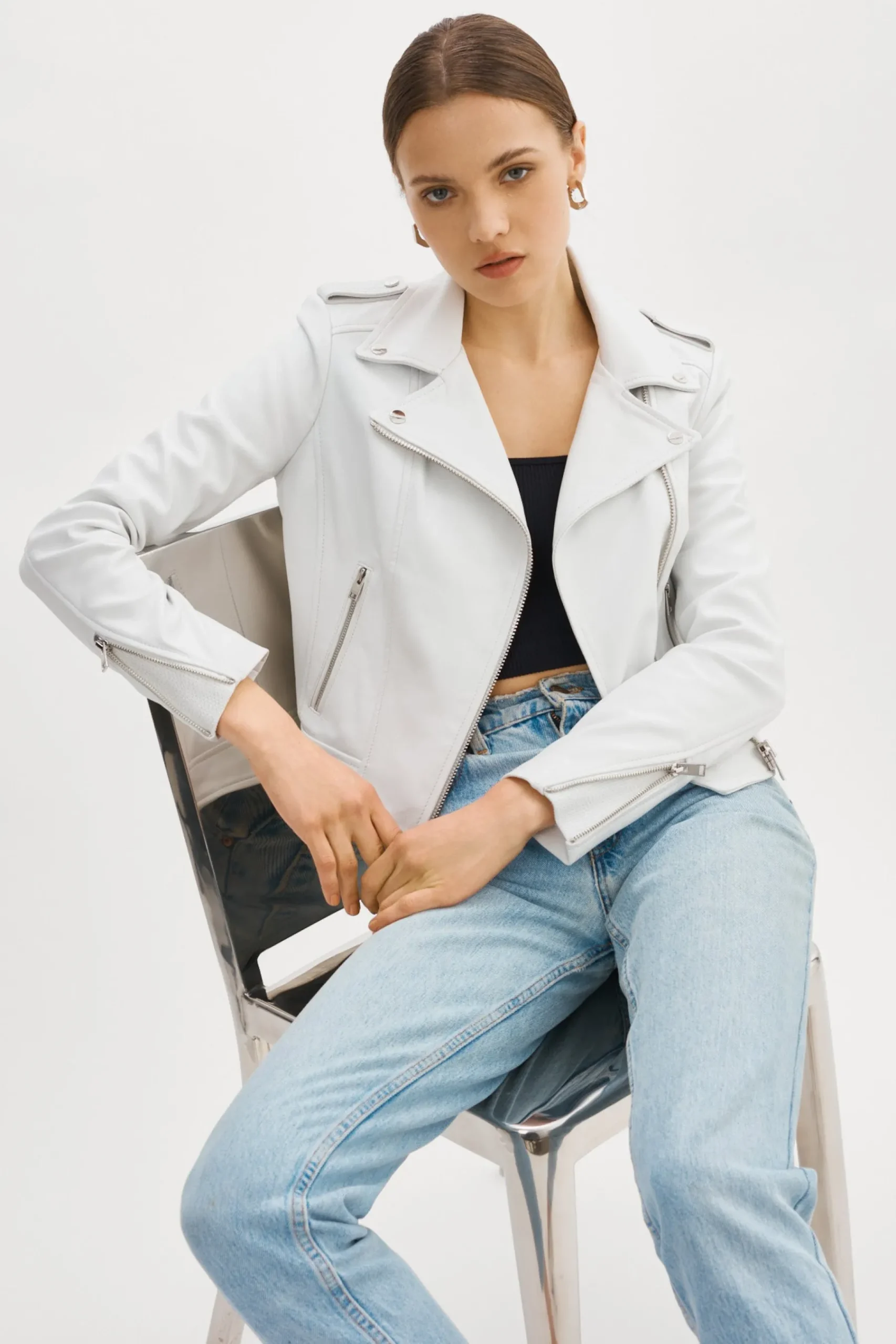 Femme LAMARQUE DONNA | Veste Moto Signature En Cuir