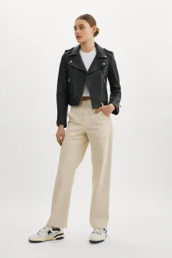 Femme LAMARQUE DONNA OR | Veste Moto Signature