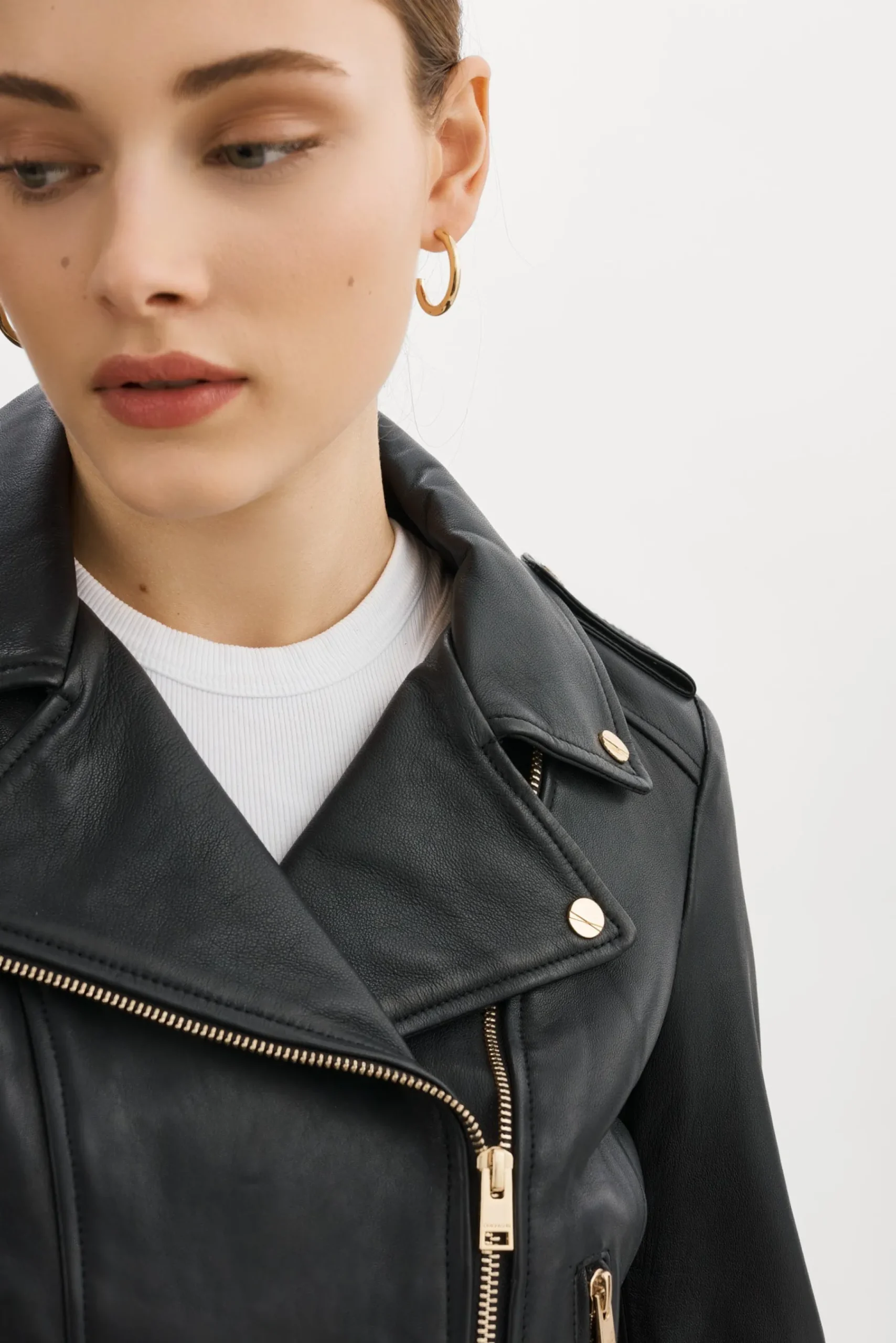 Femme LAMARQUE DONNA OR | Veste Moto Signature