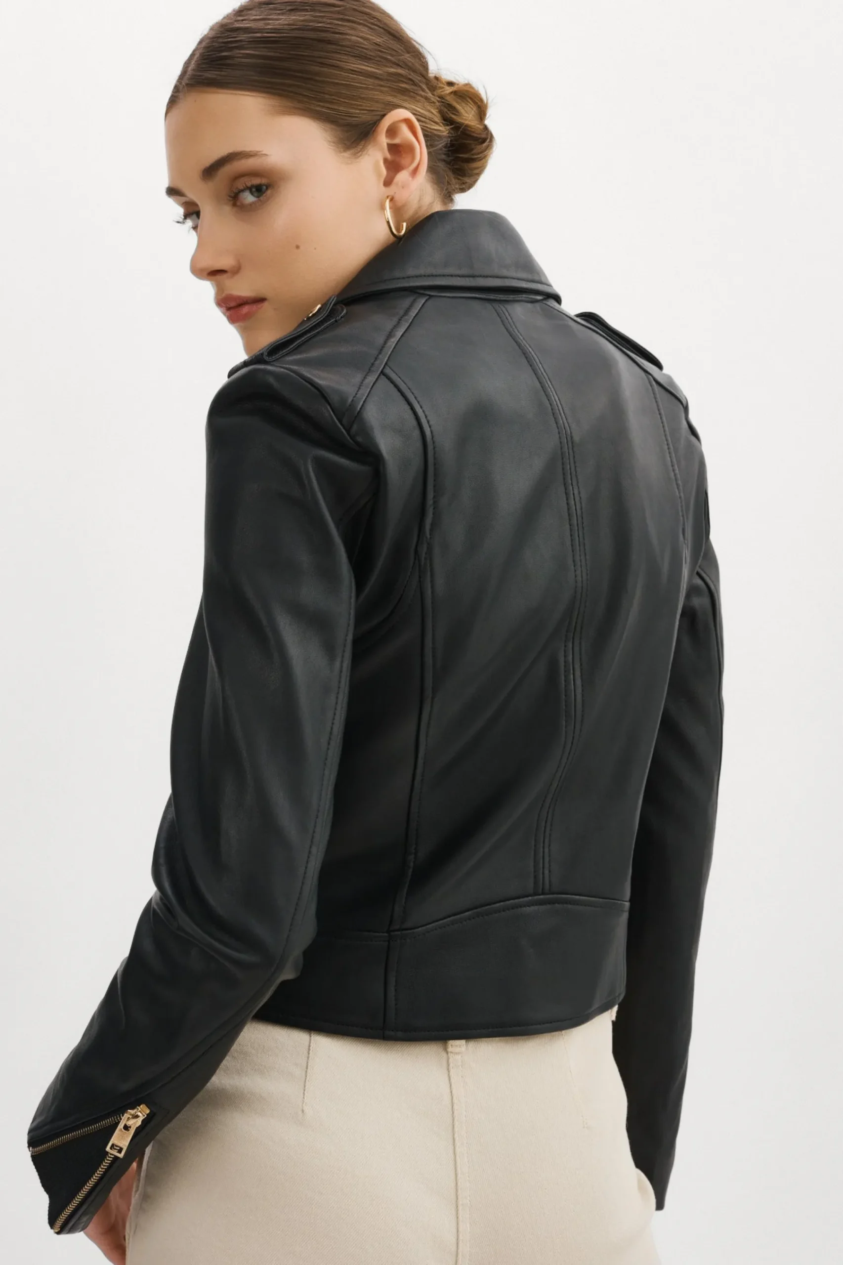 Femme LAMARQUE DONNA OR | Veste Moto Signature