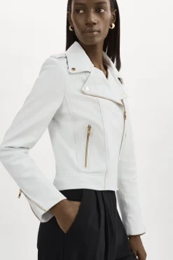 Femme LAMARQUE DONNA OR | Veste Moto Signature En Cuir