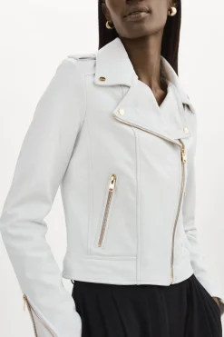 Femme LAMARQUE DONNA OR | Veste Moto Signature En Cuir