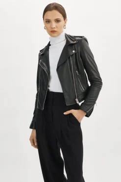 Femme LAMARQUE DONNA Veste Moto Signature En Cuir