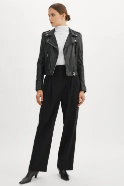 Femme LAMARQUE DONNA Veste Moto Signature En Cuir
