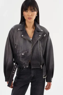 Femme LAMARQUE DYLAN | 80's Leather Biker Jacket
