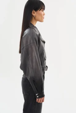 Femme LAMARQUE DYLAN | 80's Leather Biker Jacket